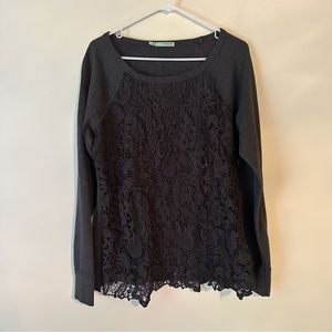 Maurices Lace front Sweatshirt